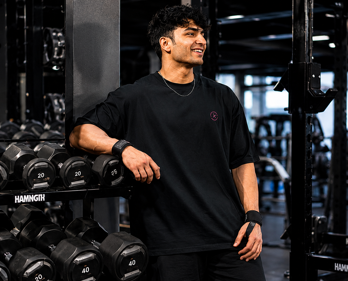 Men's Oversized Black Gym T-Shirt | Better Future Streetwear Back Print