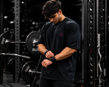Men's Oversized Black Gym T-Shirt | Better Future Streetwear Back Print