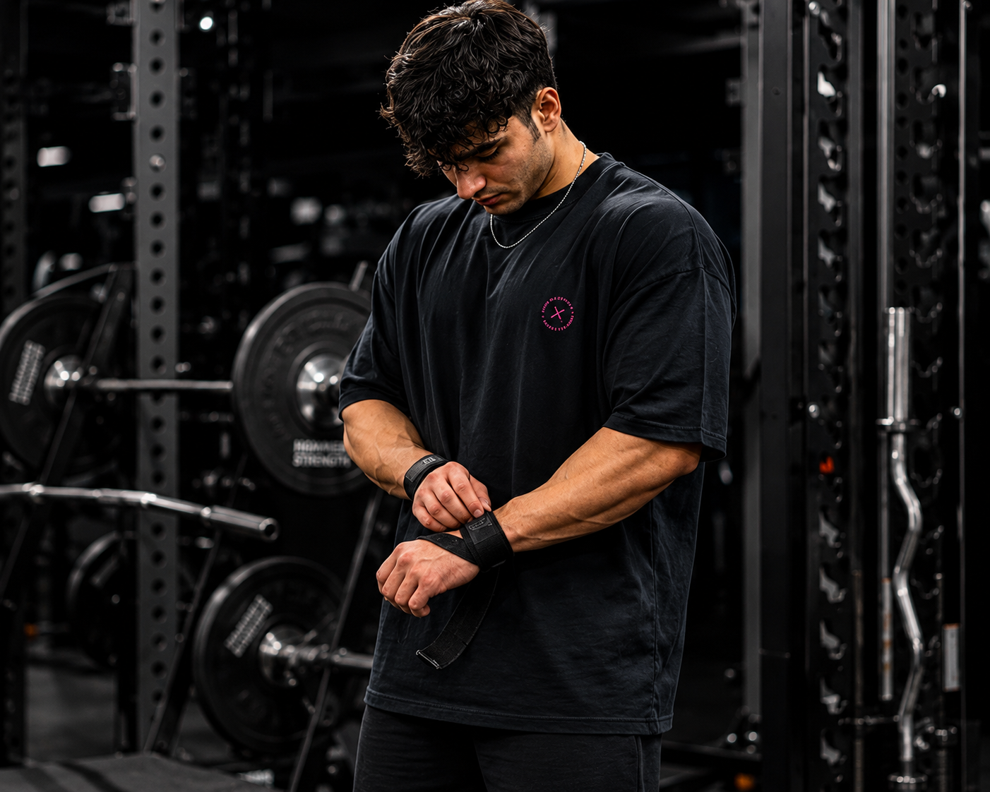Men's Oversized Black Gym T-Shirt | Better Future Streetwear Back Print