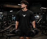 Haters Make Me Famous Oversized Gym T-Shirt for Men | Premium Cotton Graphic Back Print | Black Streetwear Oversized Tee | KVLTVR